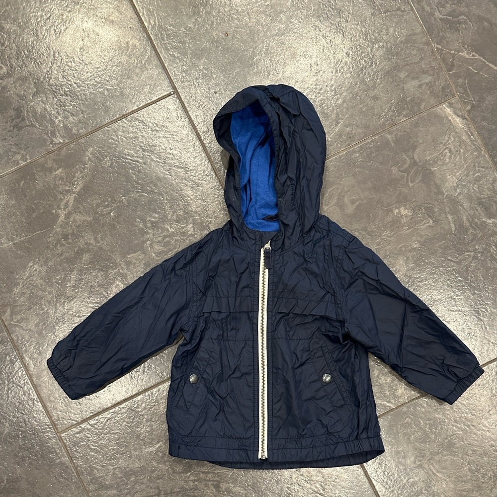 Gap Kids 2T Navy raincoat/windbreaker Jacket EUC